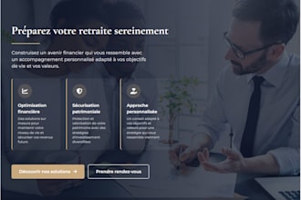 create a modern and responsive one page website or landing page