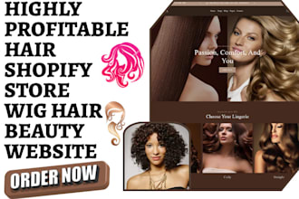 design hair extension shopify store hair website beauty hair extension website