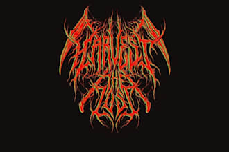 do death black deathcore metalcore hardcore logo design