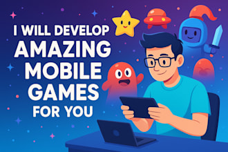 be your amazing unity game developer for google and ios