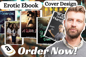 design erotica romance book cover or ebook amazon kindle cover design in 24 hour