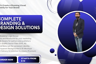 design your business brand kit including logo and print materials