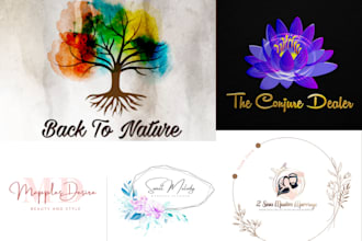 do watercolor, startup, clone and impactful business logo