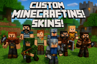 create unique custom minecraft skins for you