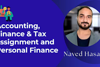 do accounting, finance, tax assignment and personal finance