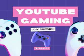 do organic youtube gaming video promotion