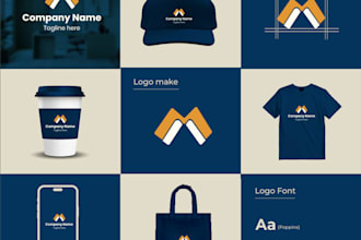 design modern logo, complete branding package and brand book