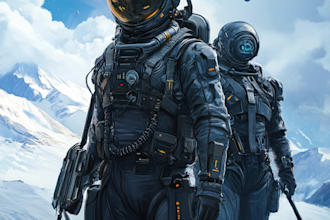 character, mech, spaceship, weapon or enviroment sci fi