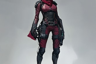 make beautiful sci fi, fantasy, sci fi, character portraits