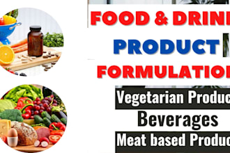 formulate a food and energy drink products, vitamins and nutritional supplement
