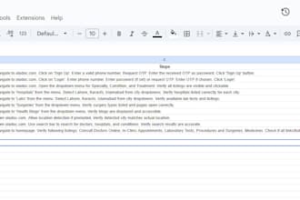 perform quality testing for mobile apps write detailed test cases