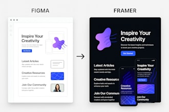create a responsive website from your figma design using framer