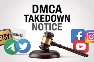 takedown content on fb,instagram, telegram,tiktok,reddit,google,yt under dmc