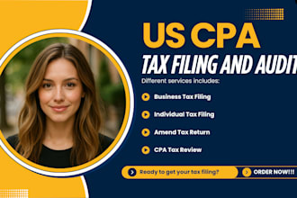 us tax filing, US tax returns, llc tax, amend tax, business tax 1120 1040 cpa