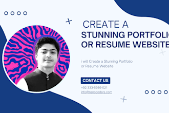 create a portfolio or resume website