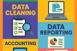 data entry, excel dashboard, data cleaning, invoice creation, account, tax,excel