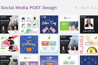 design social media post meta instagram facebook linkedin static feed image