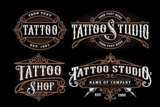 do tattoo logo , custom tattoo art or any graphics design for you