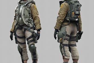 create high quality 3d environment art, concept art
