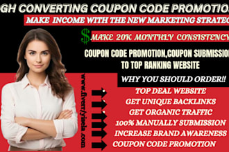 do coupon code promotion coupon submissions deal promotion to top website
