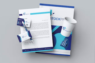 design modern logo, complete branding package and brand book