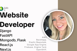 build your website with django, fastapi, mongodb, flask, react, and nextjs