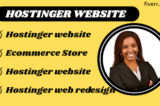 create redesign and optimize your hostinger wordpress website