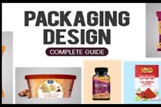 do product packaging, product box, amazon box, mailer and 3d mockup box design
