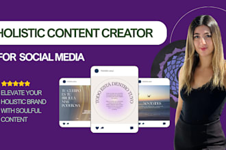 create social media content for wellness and holistic brands