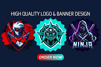 twitch channel logo design gaming banner youtube banner and thumbnail in 24 hrs