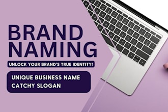 craft unique and memorable names for your business