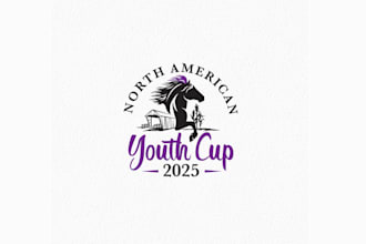 design icelandic horse event logo