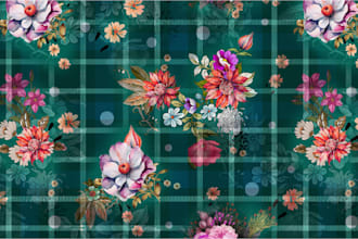 create a digital design for textile print