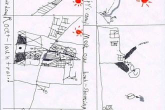 have my 8 year old create a custom comic book for you