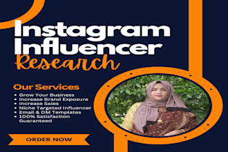 research and find best instagram influencer for your niche success