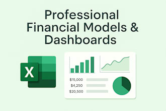 create professional financial models, dashboards, and business analysis