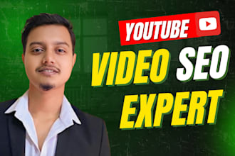 be your youtube SEO expert and channel growth manager for higher ranking