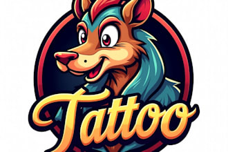 design high quality tattoo mascot logo with express delivery
