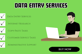 manage your data entry tasks with accuracy and attention to detail