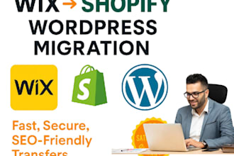 be your website developer clone migrate wix to shopify website design or blog