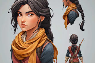 create 2d game character sprite sheet for your indie game