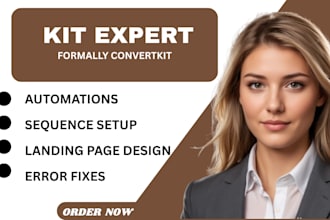 design convertkit landing page automation flows kit and convert kit
