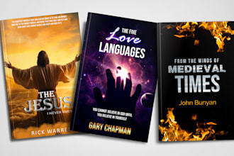 do professional fantasy book cover, ebook cover, KDP cover, book cover design