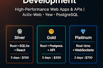 create a full stack rust app