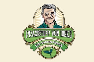 design unique retro vintage gardening logo
