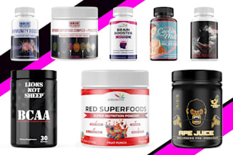 do 3d supplement bottle design, private label branding,box mockup for your brand