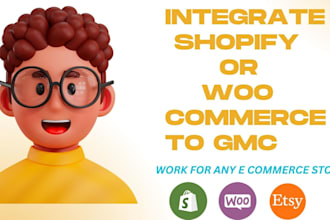 connect shopify or woocommerce website to your google merchant center instantly