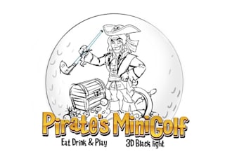 design creative new pirates mini golf logo