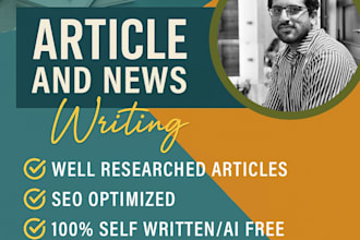 be your professional news writer