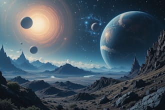 create environment concept art or background for games